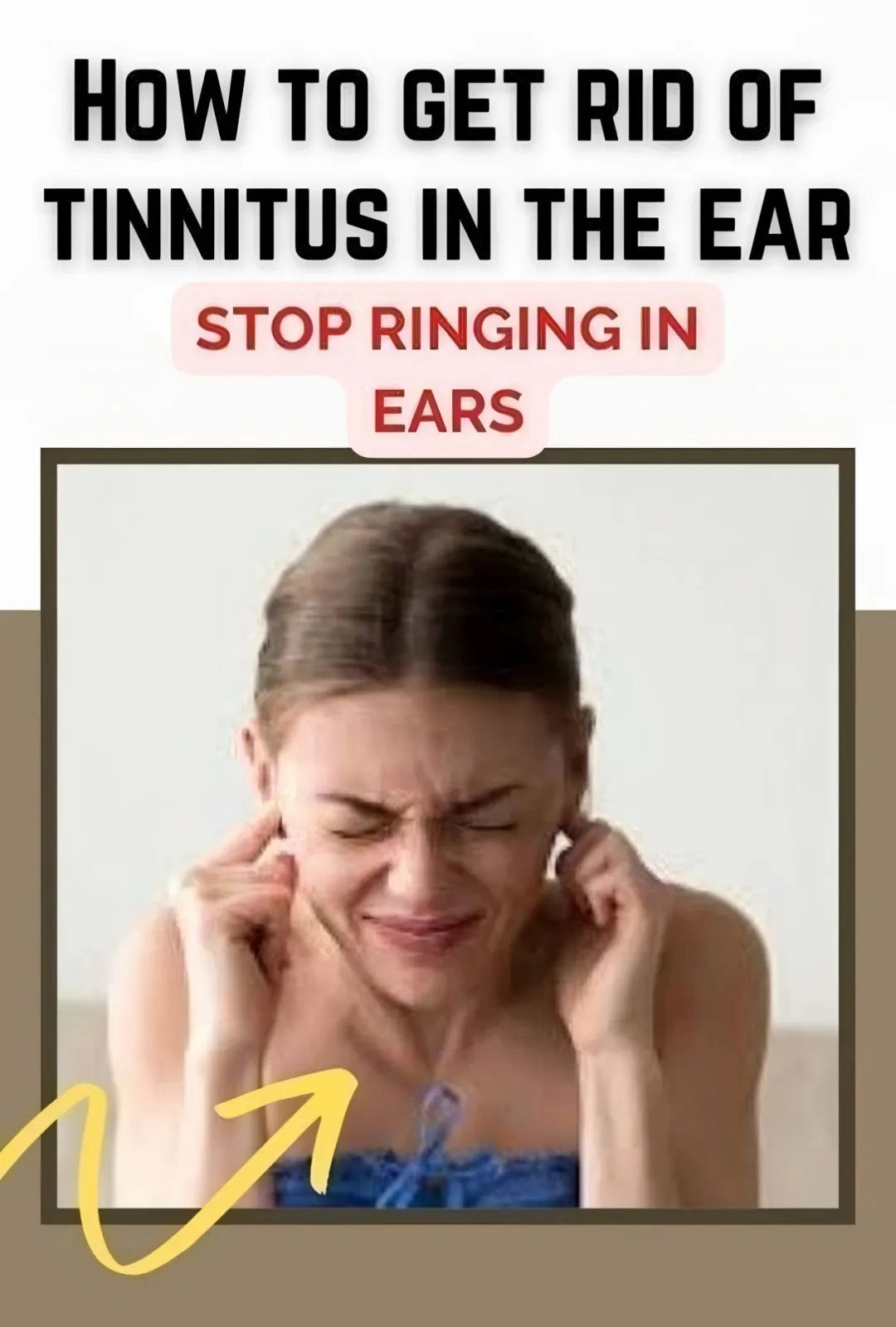 Woman Covering Ears Tinnitus Relief